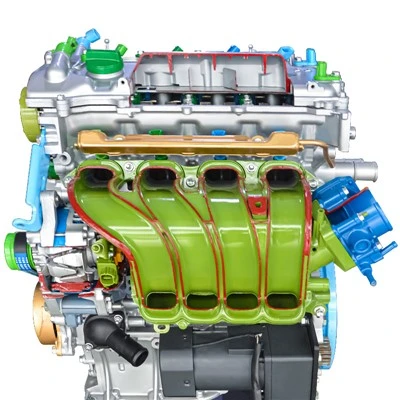 Benzinmotor udskåret model